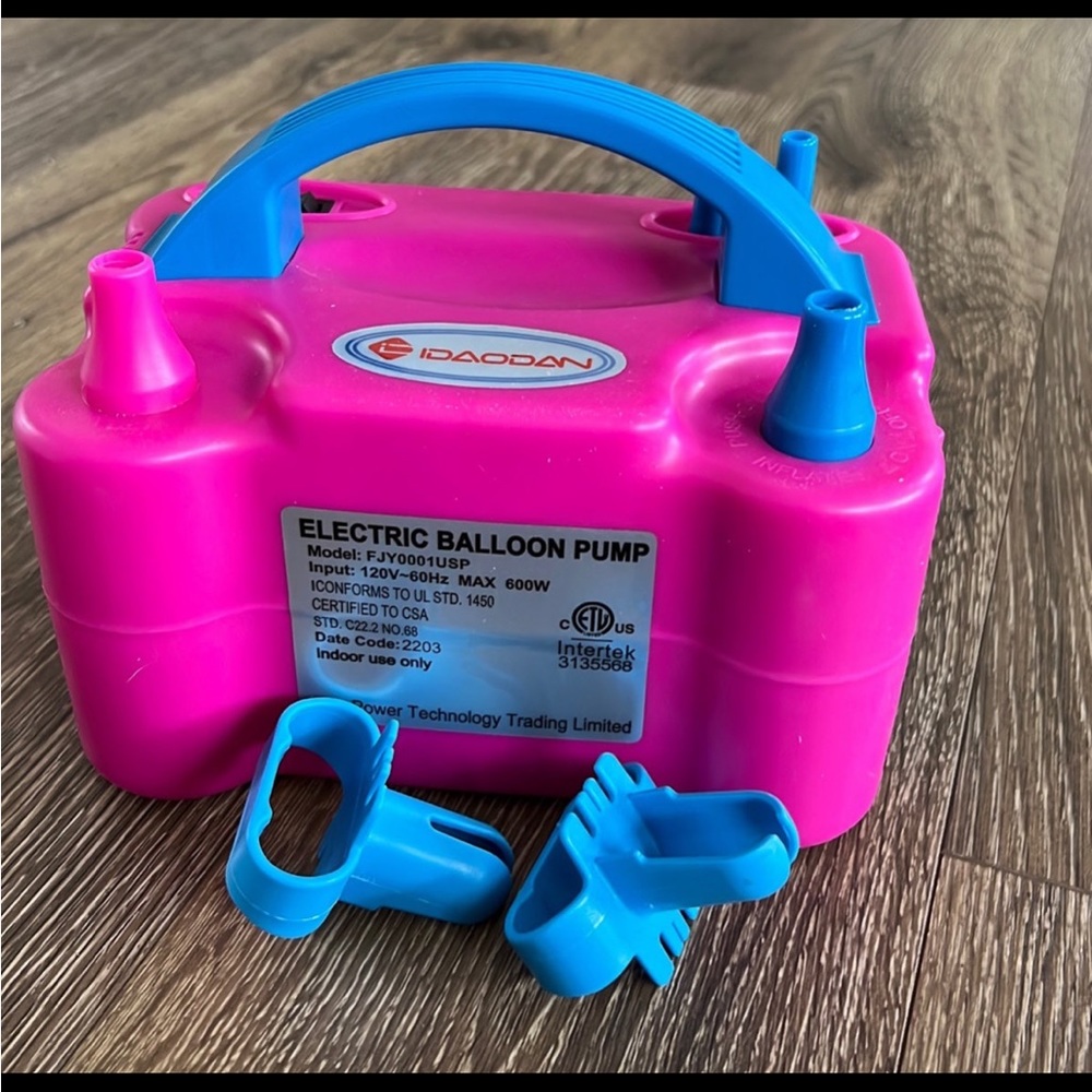 Open box electric balloon pump